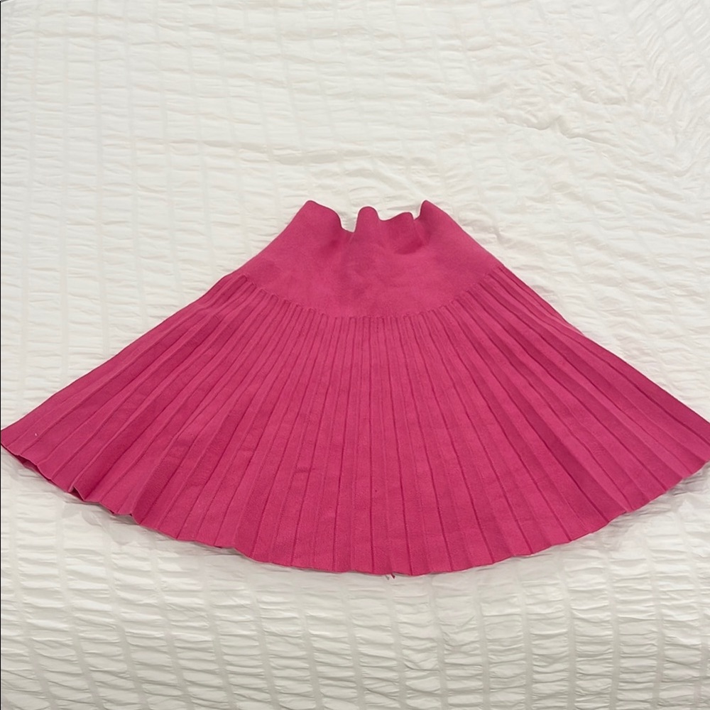 Pink Pleated Women's Skirt